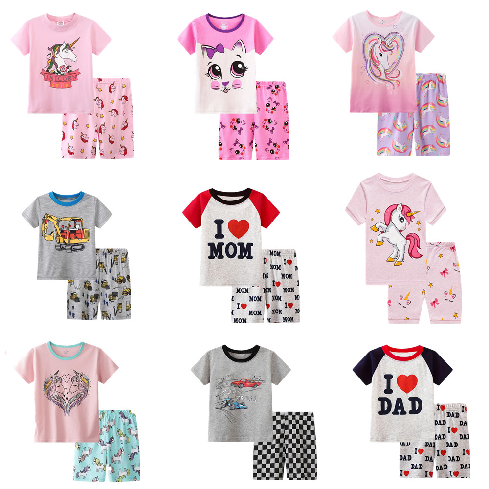 Summer Clothing Toddler - 2pcs Toddler Girls Cotton Pajamas Outfit