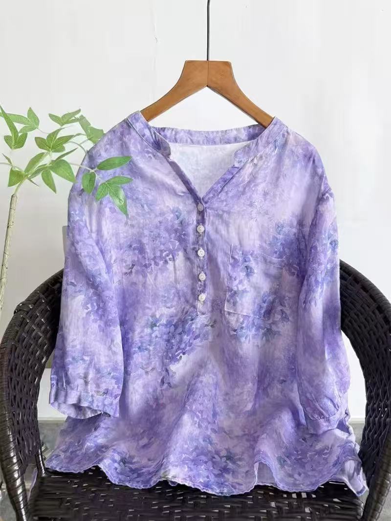 Summer Clothing Japan - 100% Ramie shirts for women summer