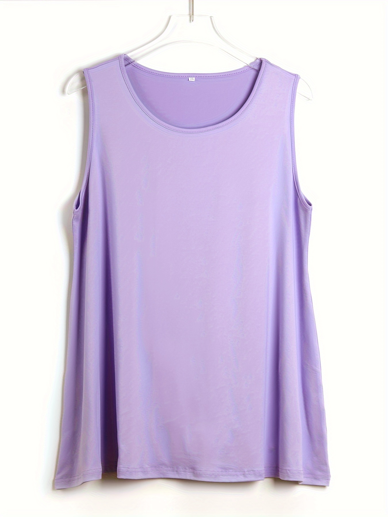 Plus Size Simple Solid Tank To - Summer Clothing Styles For Women review and price