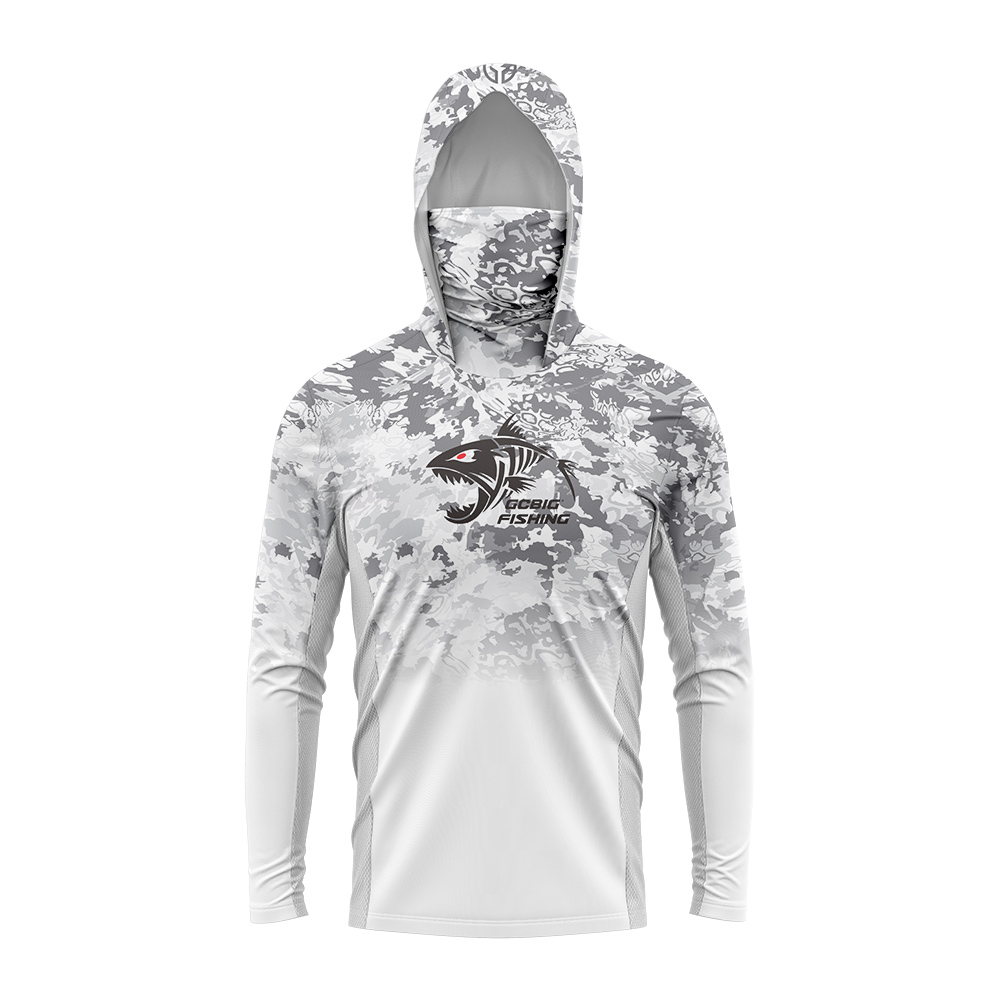 UPF50+ Hooded Fishing Shirt Bu - Summer Clothing Men review and price