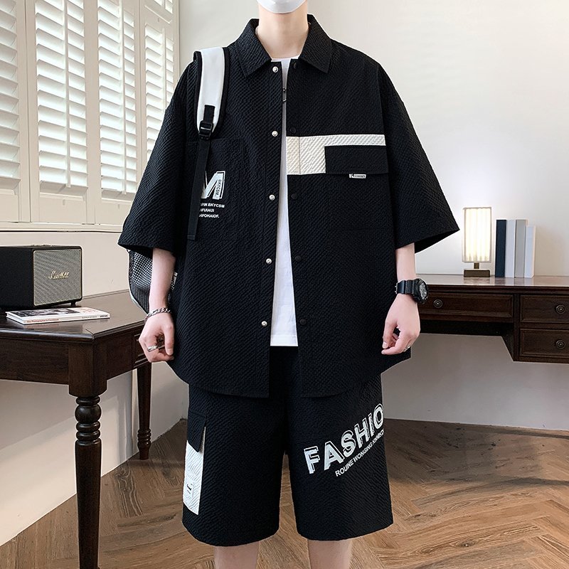 Fashion Men's Sets Top Shirts  - Summer Youth Clothing review and price