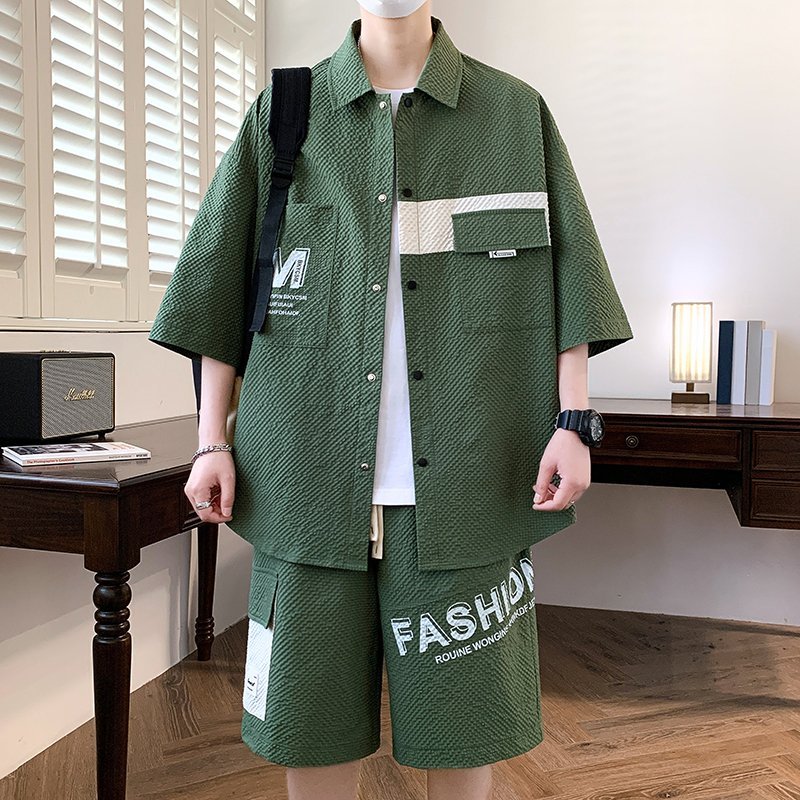 Fashion Men's Sets Top Shirts  - Summer Youth Clothing review and price