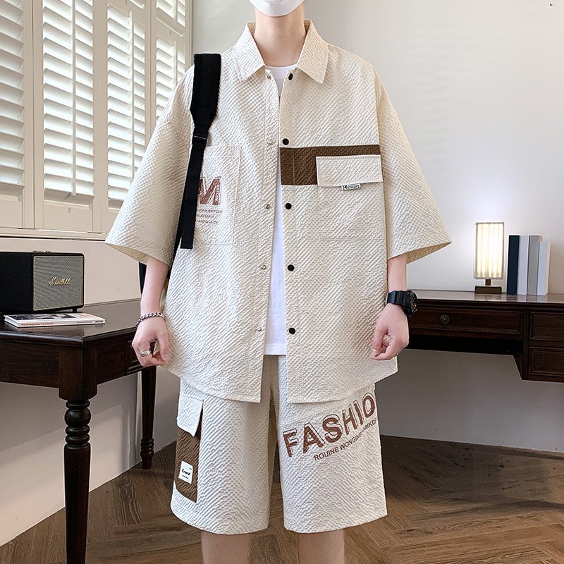 Fashion Men's Sets Top Shirts  - Summer Youth Clothing review and price