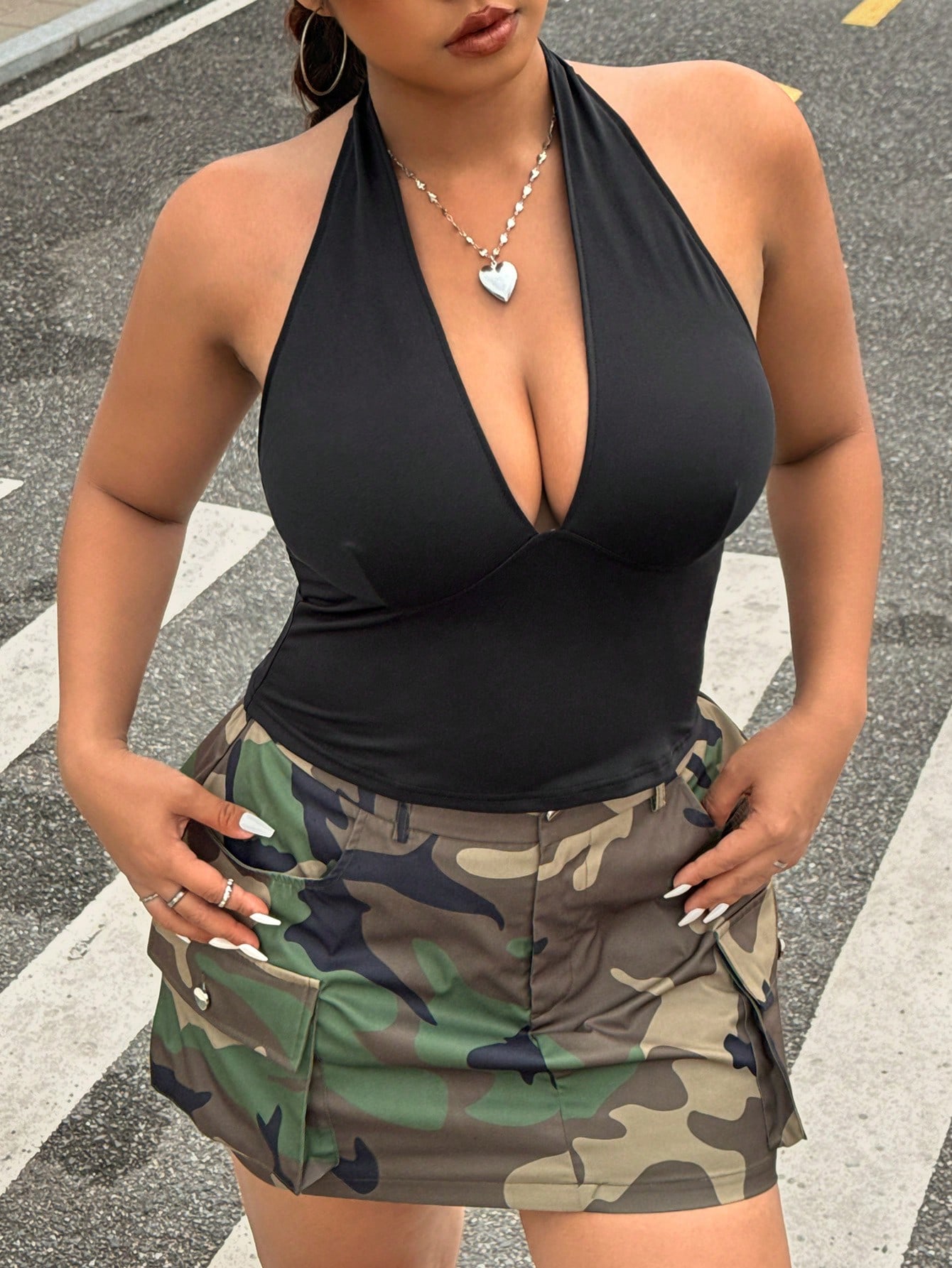 New Fashion Solid Color Plus S - Summer Clothing Plus Size Women review and price