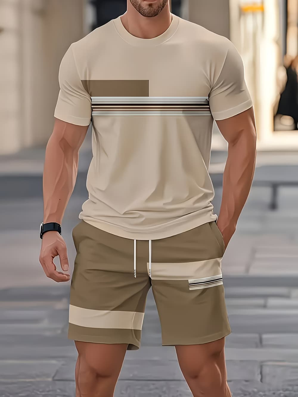 Men's Summer Sets Funny 3D Str - Summer Youth Clothing review and price