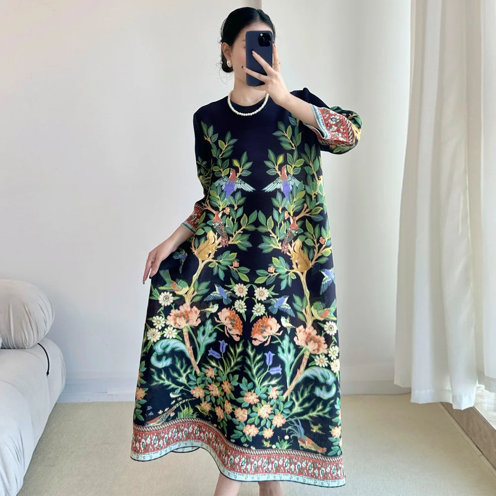 Miyake Vintage Print Dress Sev - Summer Clothing Essentials Women review and price