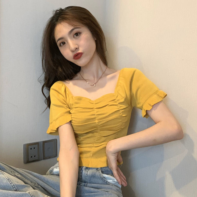 Knitted Fashion Blouse Woman R - Summer Youth Clothing review and price