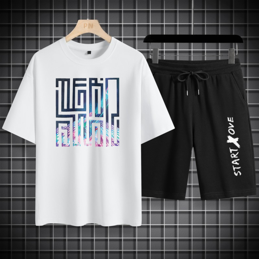 1pcs Men's t-shirt Sets 2026 S - Summer Youth Clothing review and price