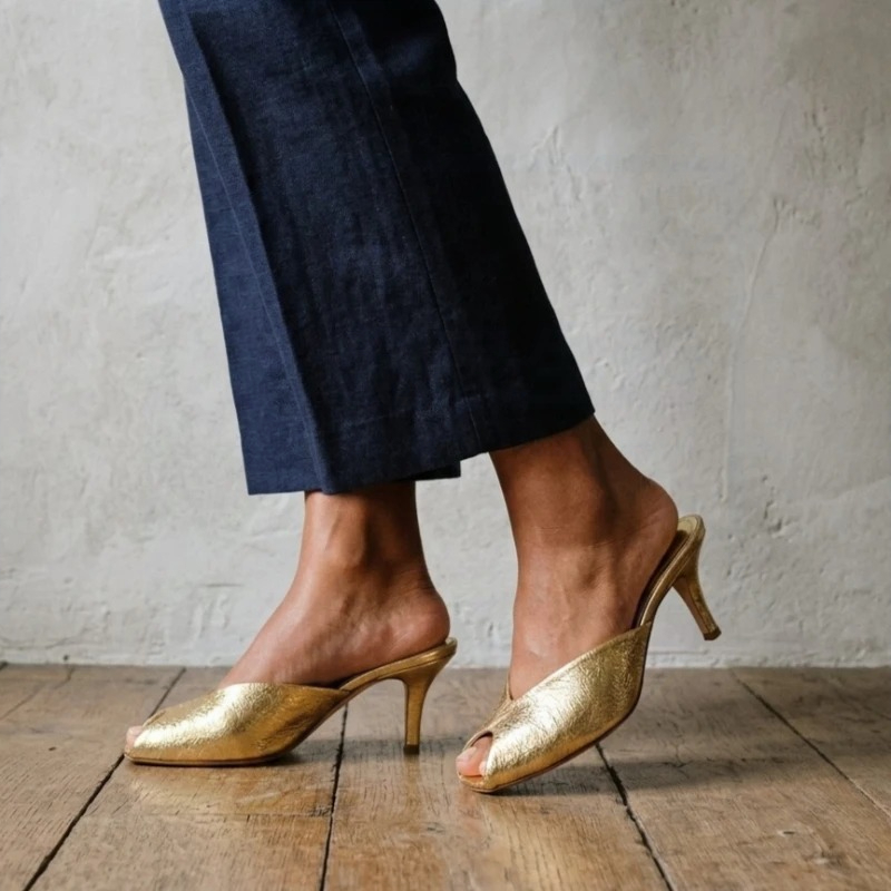 Women's Pumps Designer Gold Wo - Summer Clothing Dress review and price