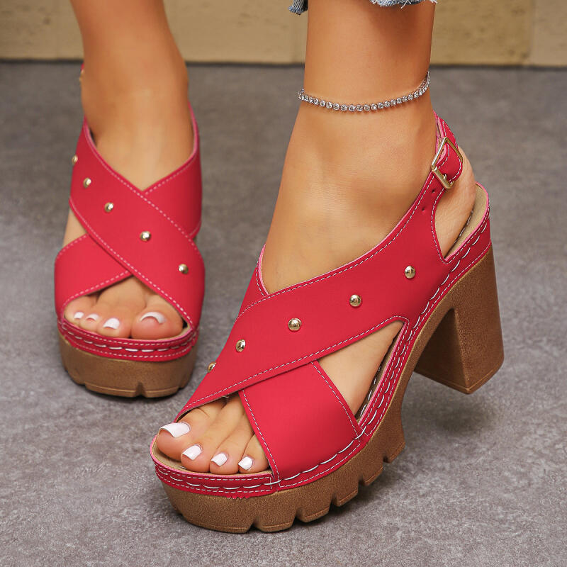 Vintage Super High Heel Cross  - Summer Clothing Dress review and price