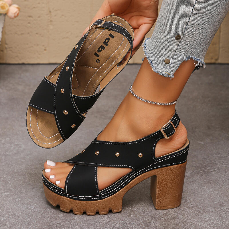 Vintage Super High Heel Cross  - Summer Clothing Dress review and price