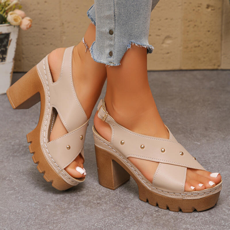 Vintage Super High Heel Cross  - Summer Clothing Dress review and price